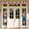 4th of July Decorations Outdoor, 31in Patriotic Decor Memorial Day Yard Sign with Metal Stakes, Front Door Decor Hanging Sign for Porch Walls Door Hanger Garden Patio Lawn Party Supplies Prop
